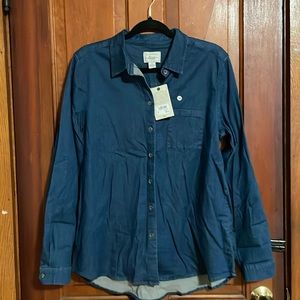 W’s Bass Denim L/S Button-up, size M